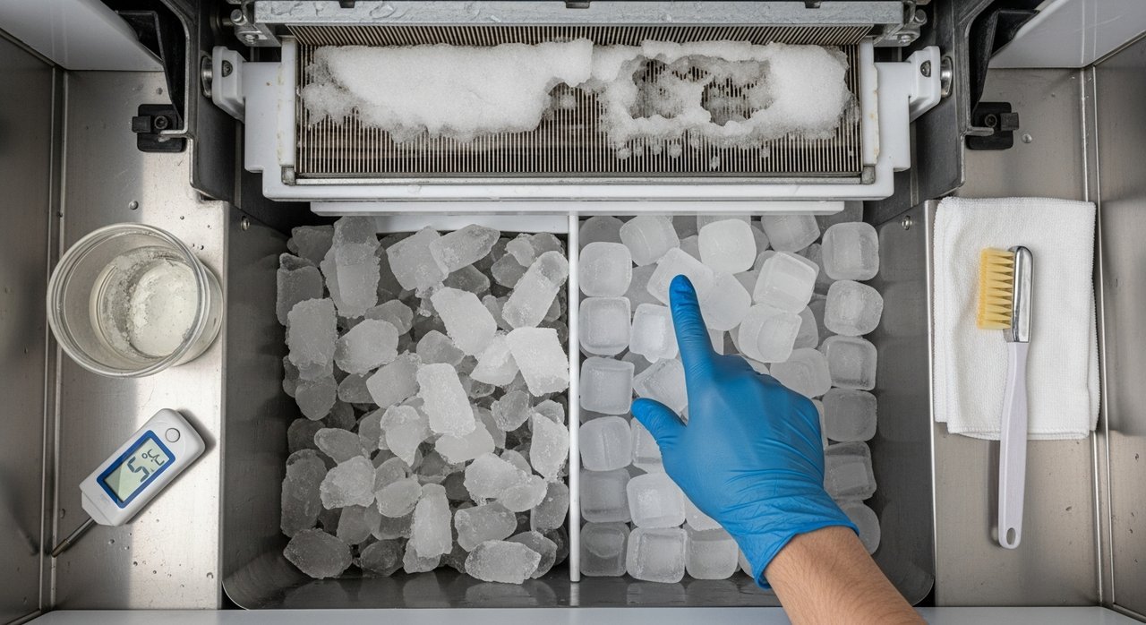 제빙기 얼음 생성 불량 고질 문제, 5가지 해결 비법!