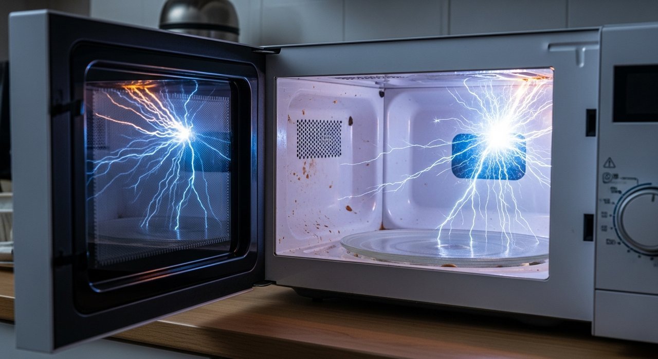 필독! 전자레인지 작동 중 스파크 계속 튈 때 매우 위험한 이유 5가지