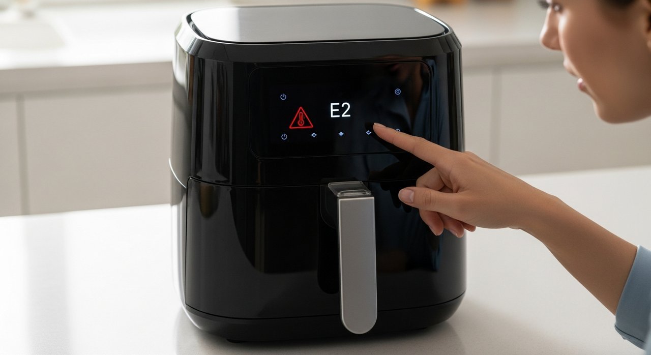 E2 에러? 에어프라이어 에러 표시 E2 과열 차단 의미 3가지 해결법