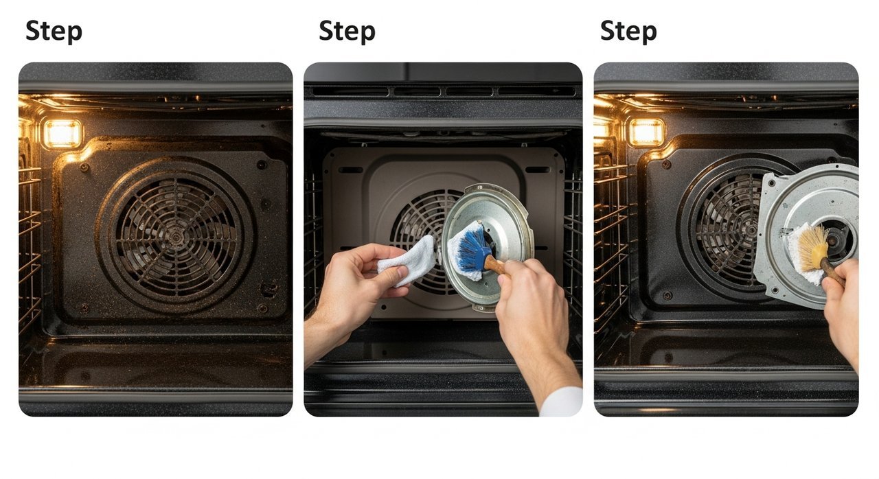 전기오븐 예열 느릴 때 내부 팬 청소로 개선되는 경우 3단계 방법