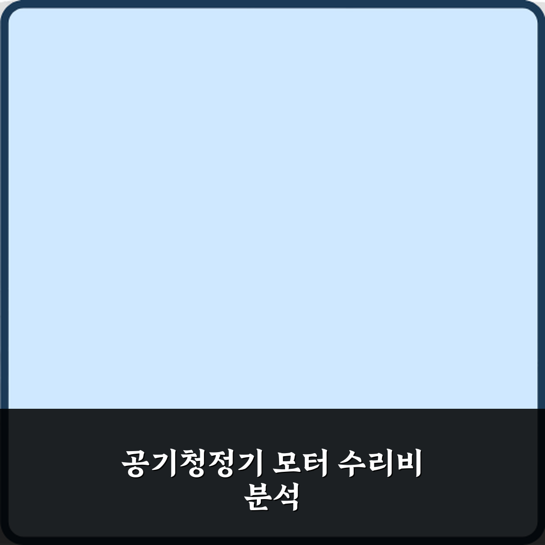 공기청정기 모터 고장으로 수리비가 예상보다 큰 경우 심층분석 7단계 완벽가이드